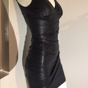 Black Snake print dress